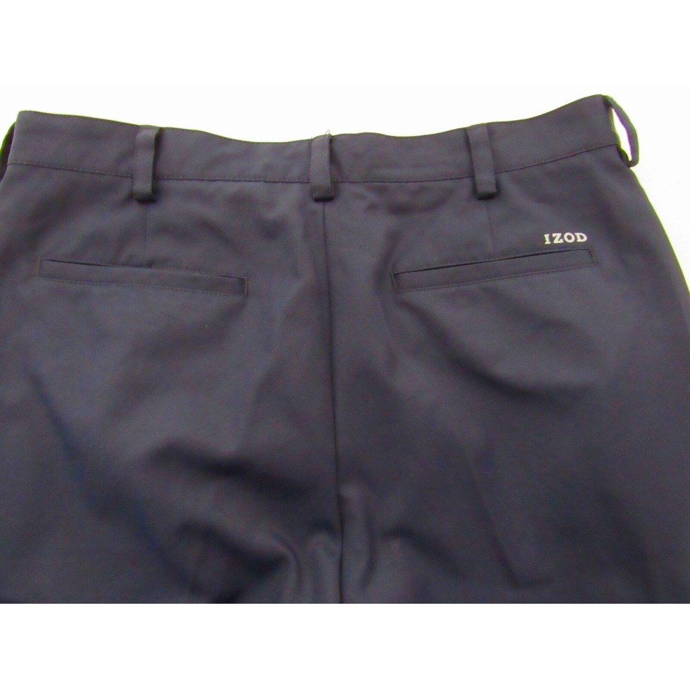 Izod Golf Pants Blue Stretch Grip Waistband Polyester Size 34/30 - Picture 5 of 5